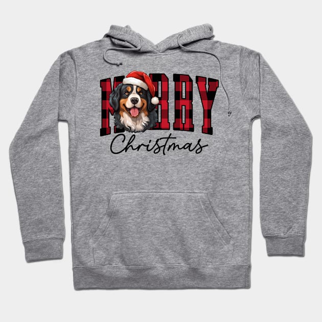 Christmas Bernese mountain dog Hoodie by Bernesemountaindogstuff